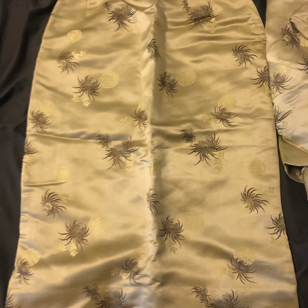 Silk skirt set 90s Y2K
